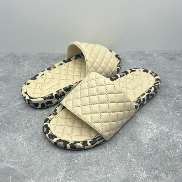 APL Athletic Propulsion Labs Lusso Leopard Slides Size 7 - Picture 3 of 13